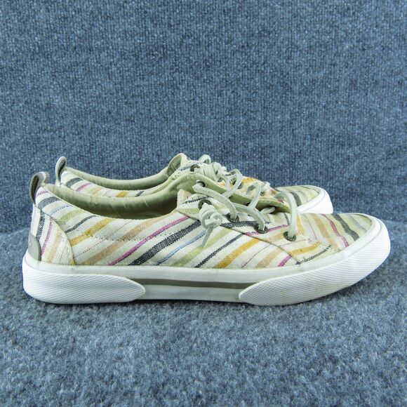 SPERRY Pier Wave Woven Women Boat Shoe Multicolor Fabric Lace Up Size 6.5 Medium - Picture 4 of 10
